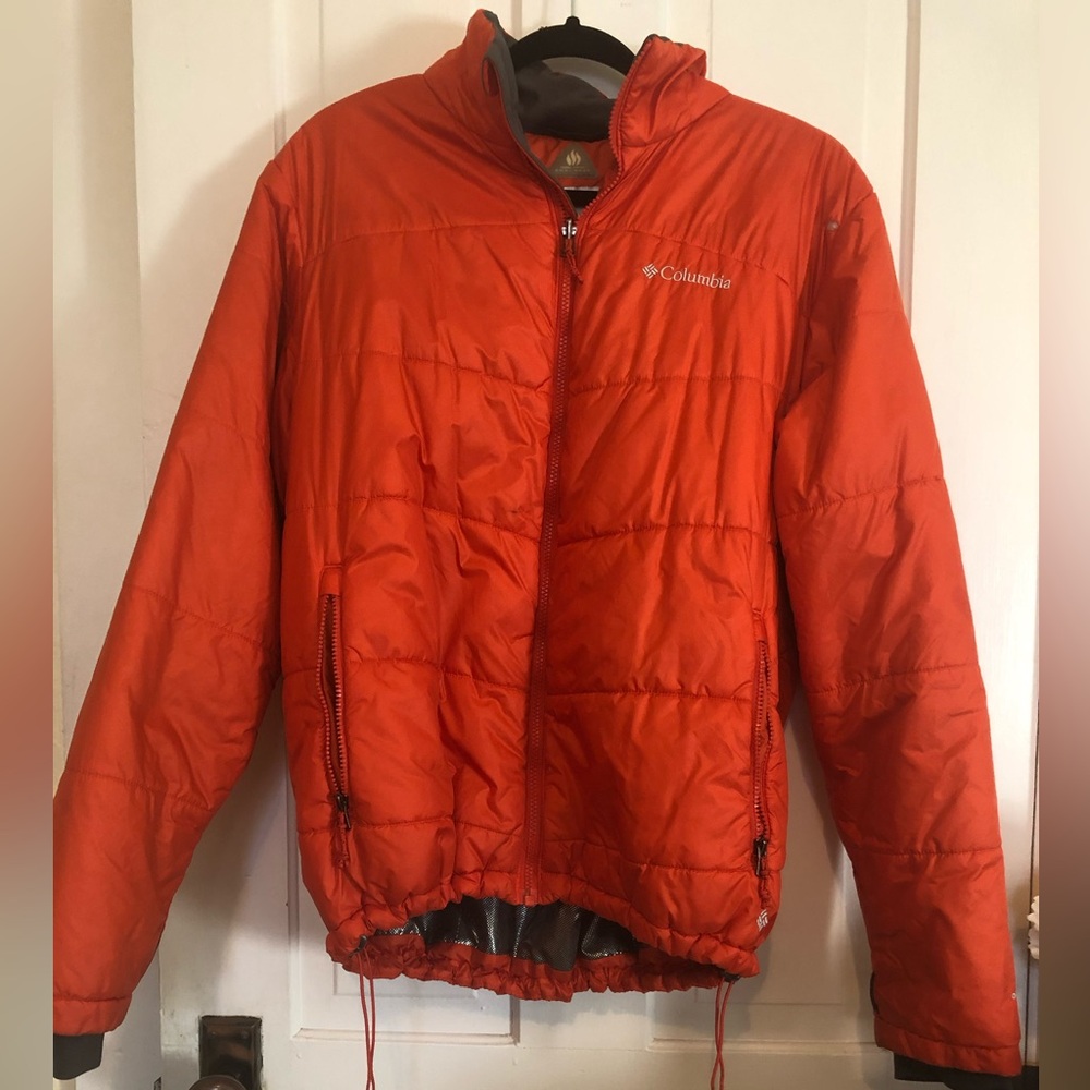 Columbia Men's Bold Orange Puffer Jacket
